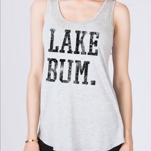 Lake Bum woman’s graphic tank top